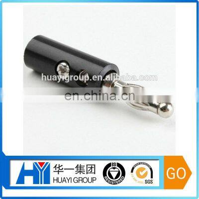 Electrical 4MM Mini Banana Plug With Nickel Plated Metal Fabrication Service
