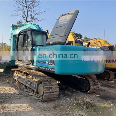 Heavy equipment kobelco sk200 nice condition hydraulic excavator machinery just in stock fully maintenance