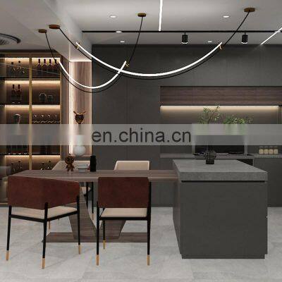 Modern Nordic Ceiling Hanging Lamp Black Line Living Room Chandelier LED Bedroom Pendant Light for Kitchen