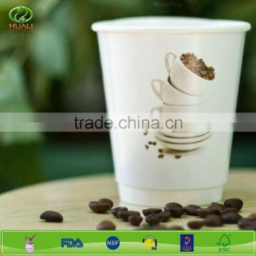 8oz disposable custom paper cup with lids