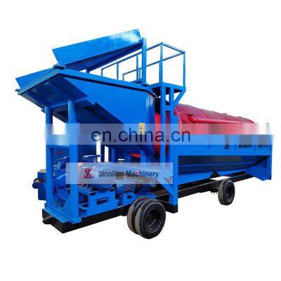 Mini Mobile High efficiency gold trommel scrubber for  Sell