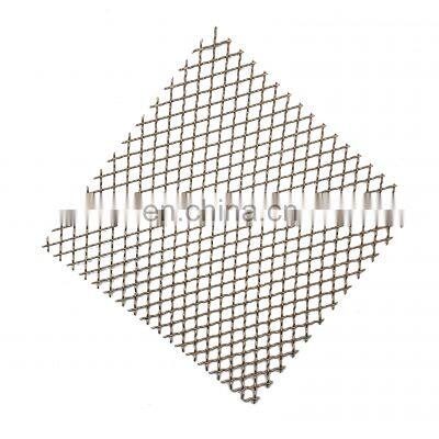 China Manufacture Plain Brass Crimped Metal Wire Mesh