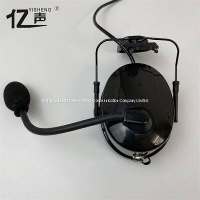 Professional Wireless Noise Reduction Intercom Half Duplex Headset Hanging on Safety Hat “YISHENG” YS-DJ-02H Series photo-3