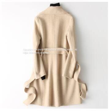 Double-faced cashmere coat