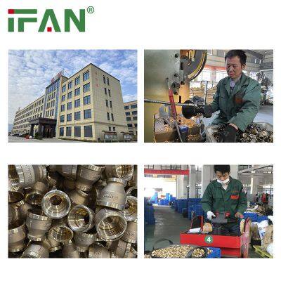 IFAN 1/2 Inch 15mm Female Thread Quick Fitting Connector Brass Pipes Fitting Copper Pipe Fittings photo-5