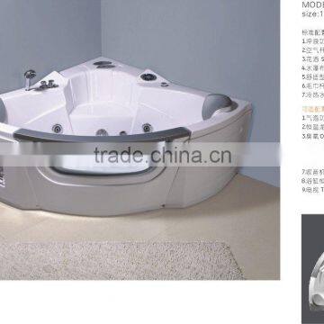 whirlpool bathtub (white/grey)