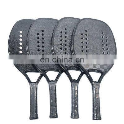 Factory Price Rough Surface Full Graphite Carbon Light Weight Racket Beach Tennis