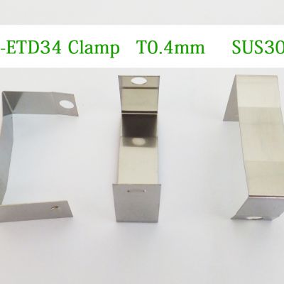 FK-ETD34 clamp, ETD34 transformer clamp, interlocking style, made of SUS301 stainless steel, with good elasticity, easy assembly of the product, and stable fastening force.