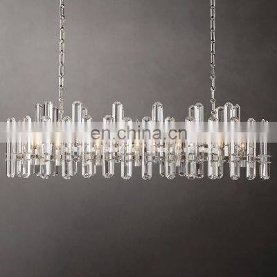 Bonnington Modern Luxury k9 Crystal Glass Linear Chandelier Hanging Hotel Restaurant Living Room Ceilings Home Decor Lighting photo-4