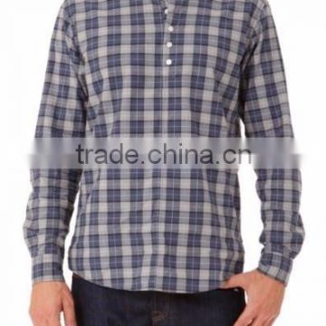 Men's fashion design shirt short sleeve stripe/checked