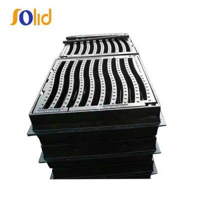 EN124 Ductile cast iron square sewer manhole cover and floor drain grate