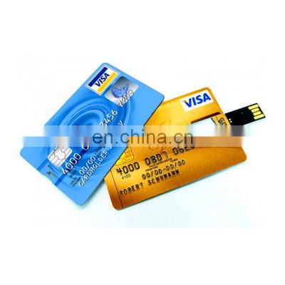 OEM custom logo credit card usb , promotional gifts usb card , business card usb flash drive 1gb-16gb