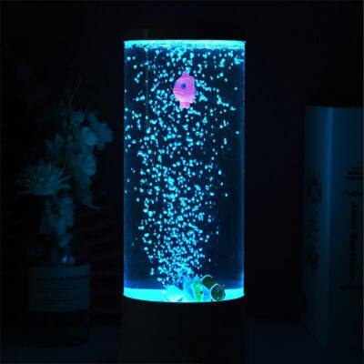 LED Fantasy Fish Lamp Bubble Fish Lamp Color Chang Bedroom Atmosphere Light USB Night Light Bubble Fish Light