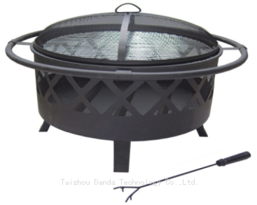 Portable Round High Quality Fire Pit With Smokeless Wood Burning Feature For Outdoor Patio Garden BBQ Grills Backyard Indoor Use