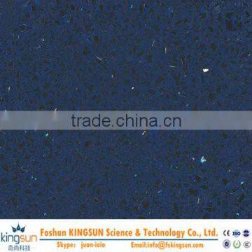 Blue man made quartz stone slab/best selling quartz slab for building materials/decoration stone slab