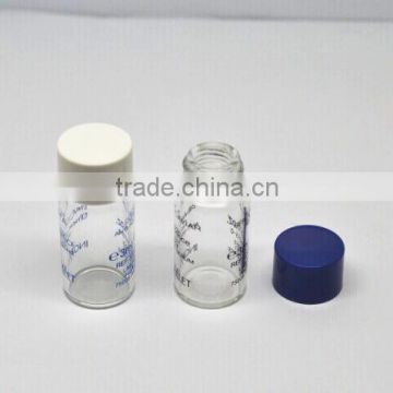 3ml 5ml tube medical glass vial with plastic screw cap