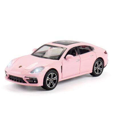 1/32 Panamera Model Sports Car Pink Die Cast Car Toy Alloy Simulation Pull Back Car Toy photo-2