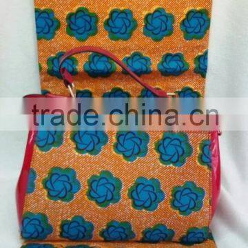 WB19 100% cotton 6 YARD african wax fabric and dutch bags wholesale