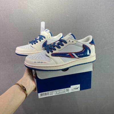 Nike Air Jordan 1 Low Customized AJ Collaboration Low-top Retro Sneakers, Comfortable Running Shoes for Men and Women photo-3