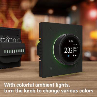 WIFI Remote Temperature Control Smart Knob-type Thermostat 2/4 Pipes for Smarthouse FCU Controller photo-5