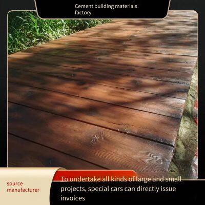 Assembled Wood-like Concrete Walkway Boards, Precast Outdoor Cement Wood-grained Floorings, and Boardwalk Boards for Parks and Scenic Areas photo-2