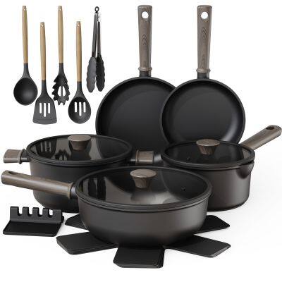 Customized Color Aluminum Nonstick Cookware Set