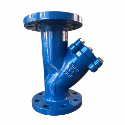 DIN Standard Flange GG25 WCB Cast Steel Full Bore Y Type Strainer Pipeline Filter Water photo-2
