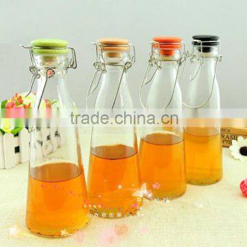 Customized Juice Bottle Water Bottle,8oz Glass Bottle for Sale,clear Juice Bottle photo-3