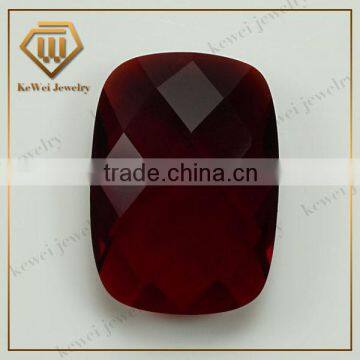 Glass stone hot sale synthetic gemstone bead for wedding dresses