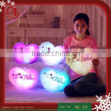 Wholesale Cheap Price Customize LED Luminous Pillow/custom Shaped Pillow/soft And Led Flashing Bright