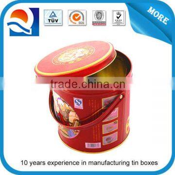 FDA food safe CMYK handle wholesale tin buckets