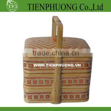 bamboo craft, bamboo basket bag