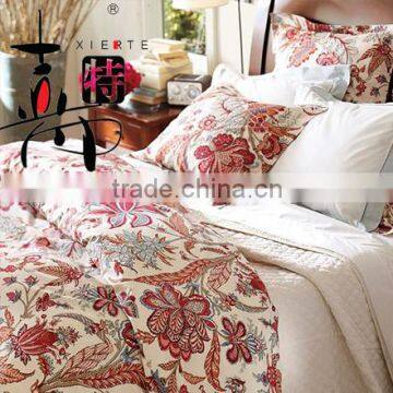 100% cotton microfiber printed luxury bedding set