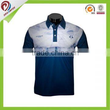 Good Quality 100% Polyester Collar Sports Plain Dry Fit Polo Shirt photo-2