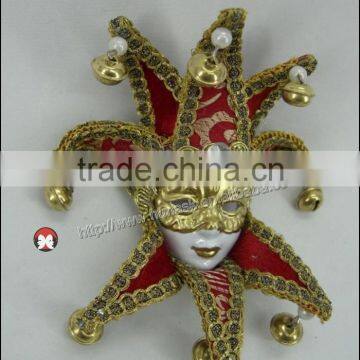 Mask Wall Hanging DECORATIVE CERAMIC MASK FEMALE JESTER, WALL HANGING. MADE IN CHINA photo-2