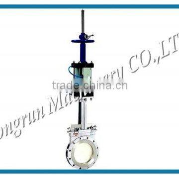 Dual driven knife gate valve