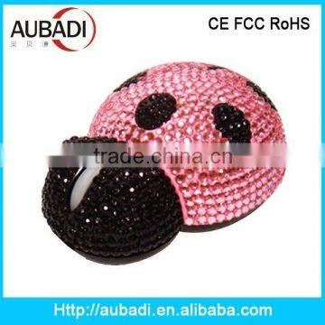 Cute Beetle Design Mouse Diamond Wireless