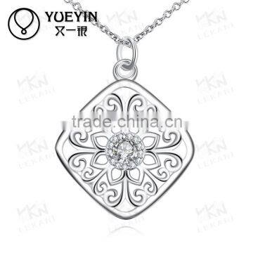 America Hot Selling New Fashion Style Fast Delivery Wholesale fashion Silver plated Zircon necklaces