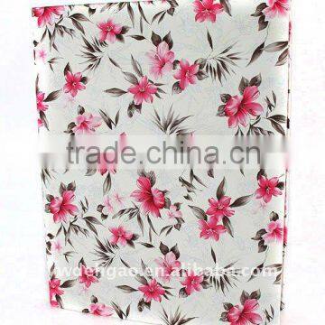 Color Flowers Art Paper Wrapping Ring Binder Desktop File Folder for Office Stationery Cardboard A4 or FC Size