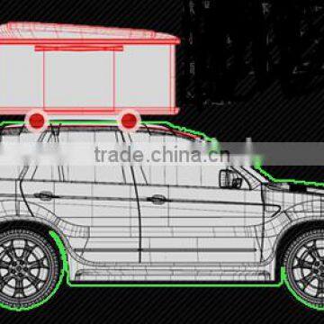 big size outdoor Fiberglass Hard Shell car Roof Top Tent automatic