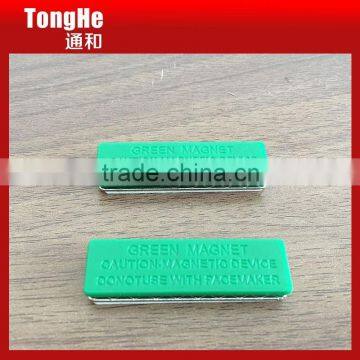 Green Color Plastic Magnetic Name Badge