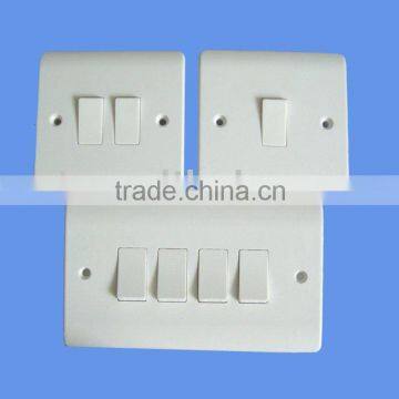 10A light plate switch, single pole