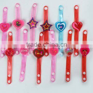 Love bracelet, love heart shaped for kids party led flashing bracelet