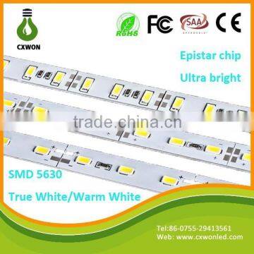 Factory price led rigid strip 5630 DC 12V true White aluminium heat sink