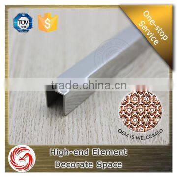 Weather resistance stainless steel square edge listello tile trim