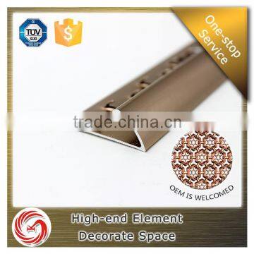 Waterproof hotel application polished aluminum carpet transition strips profile