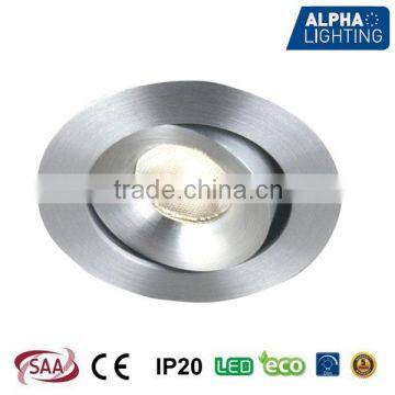 Adjustable Ultra Mini 2W LED Downlight, Down Light, Cabinet Light