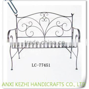 LC-77451 Modern public garden wrought metal iron bench                        
                                                Quality Choice