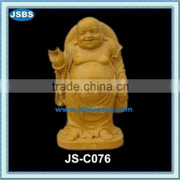 hand carved Buddha stone statue