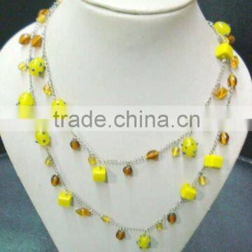 Lampwork Glass Bead Necklace